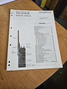 Vintage Kenwood TH-47/E FM Handsender Radio Service Manual - Bild 1 von 2