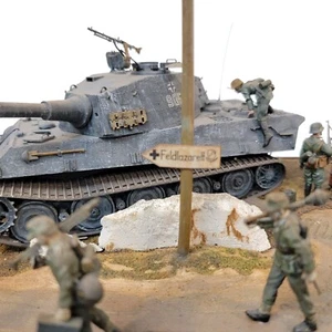 1/35 Segunda Guerra Mundial Tanques Alemanes Francia Time Out Soldados Museo Calidad Diorama Construido - Imagen 1 de 24