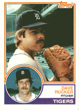 1983 Topps #304 Dave Rucker Detroit Tigers