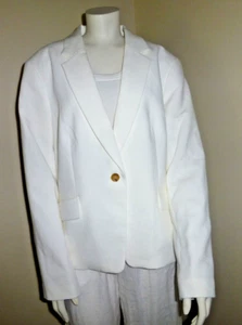 NWT Banana Republic Snow Day White Blazer Sz 16 - Picture 1 of 8