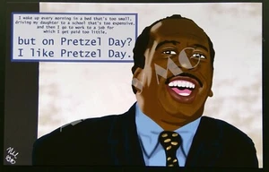 NBC The Office Stanley Pretzel Day hochwertiger Kunstdruck Portrait 11x17 - Bild 1 von 1