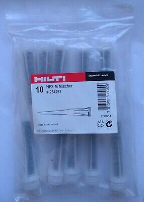 HILTI Mixing Nozzles HFX-M Part Nr 284267 - 10nr - Brand New In Packaging • 14£