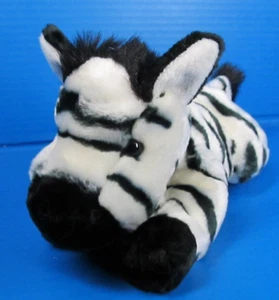 Peluche imbottito zebra floppy DGE Corp 1998 11" realistico - Foto 1 di 7