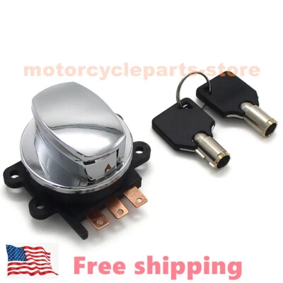 For Harley Davidson Ignition Switch Keys FXDC DYNA SUPER GLIDE CUSTOM 2008-2011 - Image 1 of 4