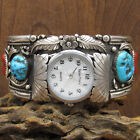 Vintage Sterling Silver Men's Watch Cuff Bracelet By Eunice Tso+