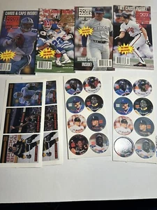 lot of pocket pages magazines with cards pogs Griffey Jr. Shaq - Picture 1 of 7