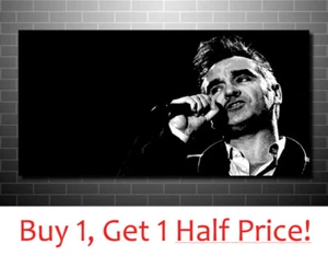 MORRISSEY CANVAS WALL ART PRINT - FRAMED THE SMITHS POP ART *Ready To Hang* - Picture 1 of 3