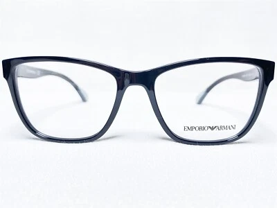 NUEVO Emporio Armani EA3090 5017 Mujer Negro Cuadrado Anteojos Monturas 52/16~140 Foto 1 de 4
