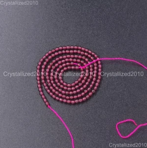 Natural Dark Red Garnet Gemstone Round Beads 3mm 4mm 5mm 6mm 8mm 10mm 12mm 16" - Picture 1 of 17