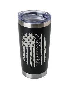 Chevelle Flag Design Laser Engraved  20oz Stainless Steel Tumbler - Picture 1 of 6