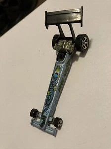Vintage 1992 Hot Wheels Top Fuel Dragster Light Blue Dragon HTF Malaysia - Picture 1 of 11