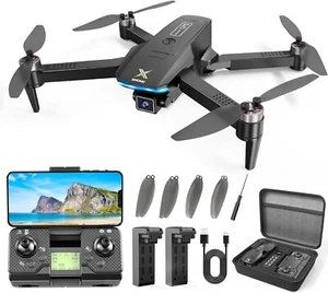 GPS Drone with 4K Camera for Adults, Brushless Motor Foldable FPV RC Quadcopter - Picture 1 of 7