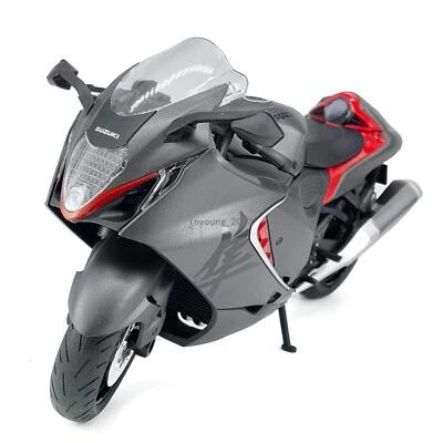 1/9 Scale 2023 Suzuki Hayabusa Motorcycle Model Diecast Toy Motorcycle Gray - Image 1 of 4