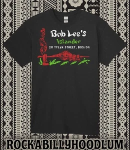 T-shirt maglietta retrò Tiki Art tazza polinesiana rum Bob Lees Islander Boston MA - Foto 1 di 2