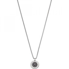 Emporio Armani Mens Necklace EGS2725040 Stainless Steel Black
