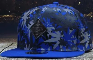 Baseballcap Marihuana Urwald BLAU Weed Gras THC kiffen Hut - Picture 1 of 6