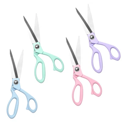 8Inch Assorted Colors Sewing Tailor Scissors Stainless Steel Craft Fabric Shears - Image 1 of 4