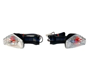COPPIA FRECCE INDICATORI TRASPARENTI PER KAWASAKI ZX10R Ninja ZX-10R 2008-2010 - Picture 1 of 9