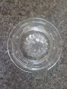 Exprimidor de vidrio transparente de la depresión de colección escariador orificios de drenaje mango de pestaña tapa de taza - Imagen 1 de 1