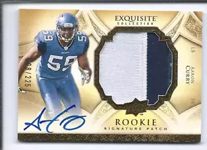 2009 EXQUISITE COLLECTION Rookie Signature Patch AARON CURRY RC /225 - Picture 1 of 2