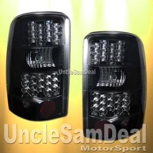 FOR CHEVY SUBURBAN TAHOE YUKON BLACK SMOKE LED TAIL LIGHTS DIRECT FIT PAIR - Picture 1 of 2