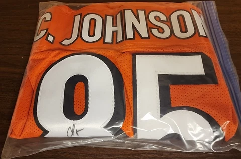 Cincinnati Bengals Chad Johnson OchoCinco #85 Stitched NFL Orange Jersey Size 50 Cover