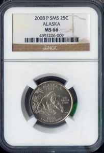 2008-P Alaska State Quarter NGC MS66 SMS Quality - Picture 1 of 2