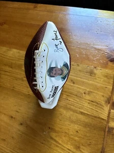 GREEN BAY PACKERS BRETT FAVRE Toy Mini NFL White Panel Football Facsimile Signed - Picture 1 of 8