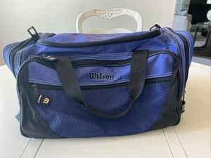 Borsone Y2K Wilson XL tennis palestra blu sport viaggio vintage streetwear pro - Foto 1 di 8