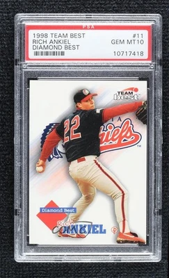 1998 Team Best/Best Diamond Best Rick Ankiel #11 PSA 10 GEM MT - Image 1 of 2