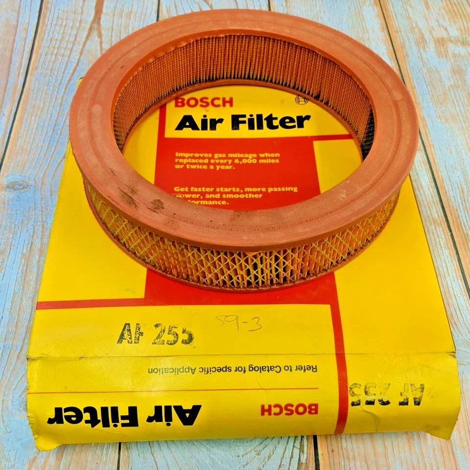 Filtro de ar Bosch AF255 compatível com Subaru Justy Nissan 210 Sentra Pulsar NX Mazda GLC - Imagem 1 de 4