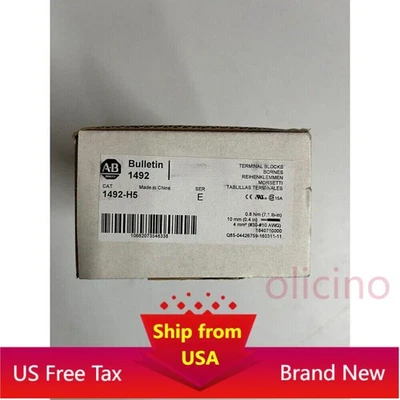Allen-Bradley 1492-H5 Fusible Terminal Block Red LED New in box 1pcs US Free Tax - Image 1 of 4