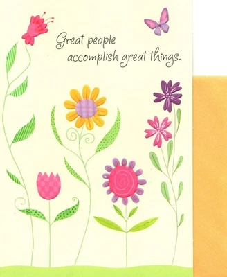 Congratulations Great Person Gardener Garden  Flower Flowers Hallmark Card - Image 1 of 3