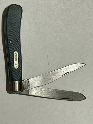 Cuchillo Plegable Vintage Trapper Años 70 IMPERIAL "FRONTIER" 2 Hojas Foto 1 de 2