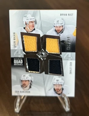 2024 UD Ultimate Collection - Material cuádruple - Malkin/Letang/Rust/Karlsson - /149 Foto 1 de 2