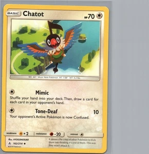 Chatot | 162/214 poco común | SM - bonos ininterrumpidos | casi nuevo - Imagen 1 de 2