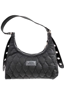 Gesteppte Umhängetasche für Damen - schwarze Handtasche mit verstellbarem Henkel - Bild 1 von 8