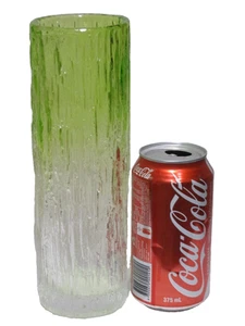 Tajima Japan Lime Green Bark Vase, Tall 23.5 cm - Picture 1 of 9
