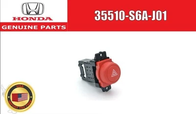 Interruptor de peligro rojo genuino Honda Civic Acura RSX Type-S 2002-2006 35510-S6A-J01 Foto 1 de 4