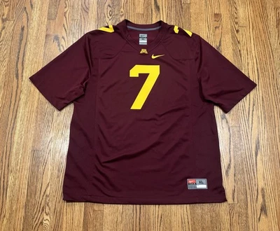 Minnesota Golden Gophers 2015 Home Nike NCAA College Football Jersey #7 Mens XL  - Image 1 of 4