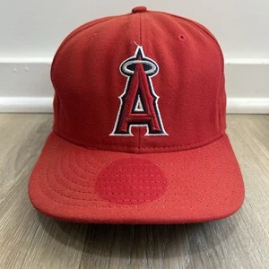 Vintage 90’s Anaheim Angels New Era 59FIFTY Hat 7 1/2 Red Fitted MLB - Picture 1 of 8