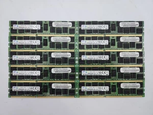 Samsung 16GB PC3L-12800R Registered Server M393B2G70QH0-YK0 LOT 10 Dimms - Picture 1 of 7