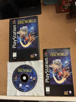 Discworld Ps1 Long Box Complete Game Ntsc U/C Usa Version Sony Retrogames RARE - Immagine 1 di 4