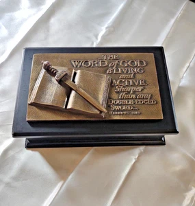 The Word Of God Trinket/Keepsake/Jewelry Box - Medium w/verse - Picture 1 of 14