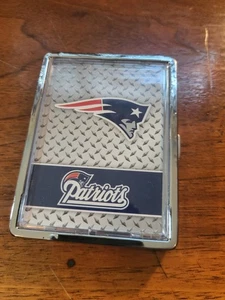 SILVER NEW ENGLAND PATRIOTS CIGARETTE CASE, BRAND NEW ONLY ONE LEFT - Picture 1 of 3