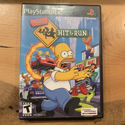 Juego The Simpsons Hit & Run PS2 - Etiqueta Negra CIB Completo en caja - No Probado - Foto 1 de 4