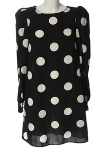 H&M Abito a maniche lunghe Donna Abito Taglia IT 40 nero-bianco elegante - Foto 1 di 5