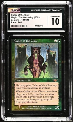CALLER OF THE CLAW Legions Foil Rare CGC 10 MTG [Nostalgium] - Image 1 of 2