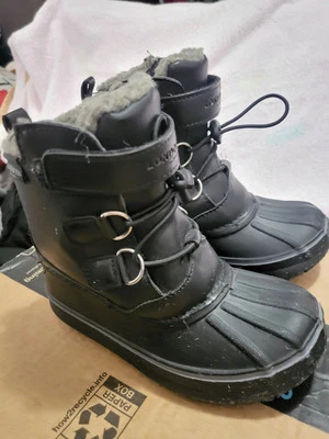 Botas negras London Fog para niños pequeños talla 10 Foto 1 de 4