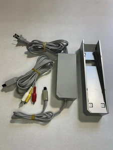 Genuine OEM Nintendo Brand Wii Power Cord, AV Cable, Stand Bundle - Picture 1 of 7